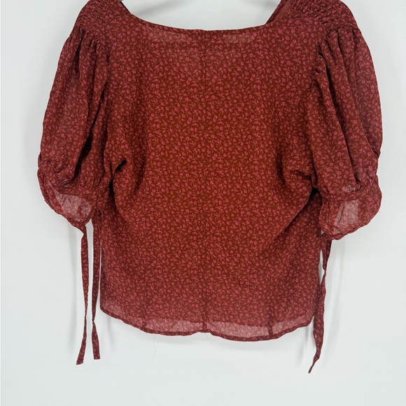 Madewell rust floral Blouse - Picture 4 of 4